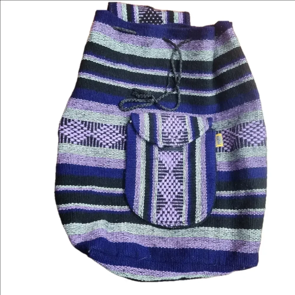 3/$25 Pinzow Purple Boho casual Backpack bag